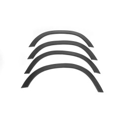 Купити Накладки на арки (4 шт., чорний метал) Чорний мат для Renault Duster 2008-2017 рр