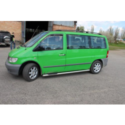 Купити Бічні труби (2 шт., нерж.) d70 для Mercedes Vito W638 1996-2003 рр