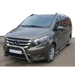 Купити Бічні труби 2 шт., нерж.) d60, Довга база для Mercedes Vito / V-class W447 2014- рр