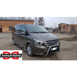Купити Бічні труби 2 шт., нерж.) d70, Довга база для Mercedes Vito / V-class W447 2014- рр