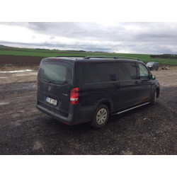 Купить Рейлинги черные ELITE (пласт. ножки) Короткая база (SHORT) для Mercedes Vito/V-class W447 2014- гг