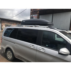 Купити Рейлінги Хром CAN Оригінальний дизайн (метал. ніжки) Коротка база (SHORT) для Mercedes Vito / V-class W447 2014- рр