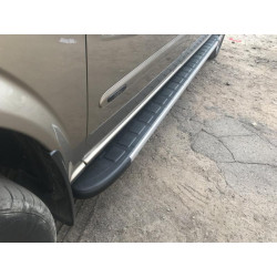 Купить Боковые пороги Duru (2 шт., алюминий) Длинная база для Mercedes Viano 2004-2014 гг