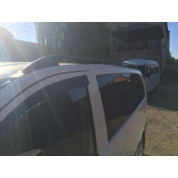 Купить Рейлинги черные Skyport (сплошной метал) Средняя база (LONG) для Mercedes Viano 2004-2014 гг