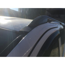 Купить Рейлинги черные Skyport (сплошной метал) Средняя база (LONG) для Mercedes Viano 2004-2014 гг