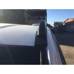 Купить Рейлинги черные Skyport (сплошной метал) Длинная база (EXTRALONG) для Mercedes Viano 2004-2014 гг