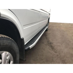 Купить Боковые пороги Fullmond (2 шт, алюм) Длинная база для Volkswagen LT 1995-2006 гг