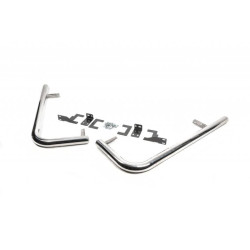 Купить Боковые трубы за задним колесом угловые (2 шт, нерж) Long для Mercedes Sprinter W907/W910 2018- гг