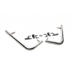 Купить Боковые трубы за задним колесом угловые (2 шт, нерж) Средняя для Mercedes Sprinter W907/W910 2018- гг