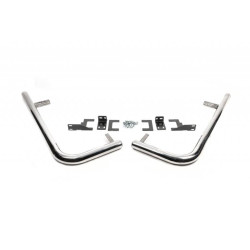 Купить Боковые трубы за задним колесом угловые (2 шт, нерж) Средняя для Mercedes Sprinter W907/W910 2018- гг