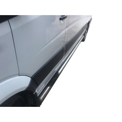 Купить Боковые трубы (2 шт., нерж.) d70, Long-ExtraLong для Mercedes Sprinter W907/W910 2018- гг