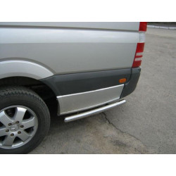 Купить Боковые трубы за задним колесом (2 шт, нерж) Long база, 60мм для Mercedes Sprinter W907/W910 2018- гг