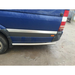 Купить Боковые трубы за задним колесом (2 шт, нерж) ExtraLong база, 60мм для Mercedes Sprinter W907/W910 2018- гг