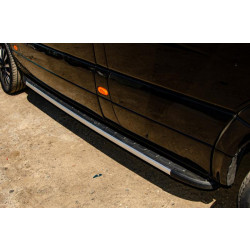 Купити Бокові пороги Duru (2 шт., алюміній) Середня база для Volkswagen Crafter 2006-2016 рр