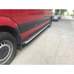 Купити Бокові пороги Fullmond (2 шт., алюм) Середня база для Volkswagen Crafter 2006-2016 рр