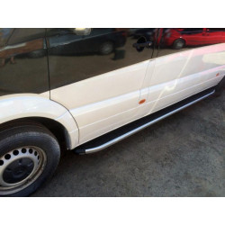 Купити Бокові пороги Fullmond (2 шт., алюм) Long/ExtraLong для Volkswagen Crafter 2006-2016 рр