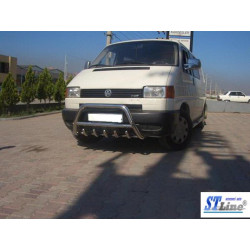 Купить Кенгурятник WT003 (нерж) 60мм, с надписью для Volkswagen T4 Caravelle/Multivan
