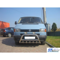 Купить Кенгурятник WT003 (нерж) 60мм, с надписью для Volkswagen T4 Caravelle/Multivan