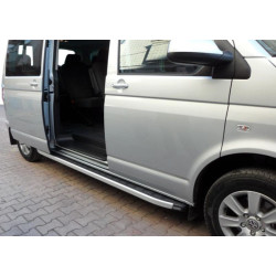 Купить Боковые пороги Fullmond (2 шт, алюм) Короткая база для Volkswagen T4 Caravelle/Multivan