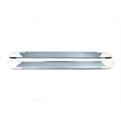 Купить Боковые пороги Allmond White (2 шт., алюминий) Короткая база для Volkswagen T6