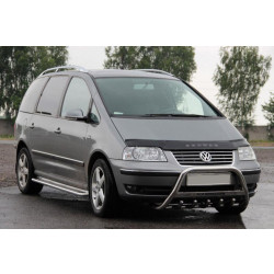 Купити Кенгурятник WT003 (нерж) 60 мм, з написом для Volkswagen Sharan 2010- рр