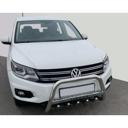 Купити Кенгурятник WT003 (нерж) 60 мм, без напису для Volkswagen Tiguan 2007-2016 рр