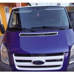 Купить Хром накладка на капот (нерж) для Ford Transit 2000-2014 гг