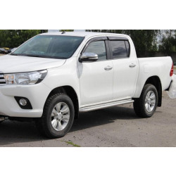 Купити Бокові пороги KB001 (нерж) 60 мм для Toyota Hilux 2015- рр