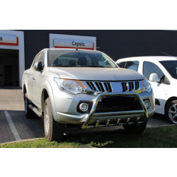 Купить Кенгурятник WT003 (нерж) для Mitsubishi L200 2015-2024 гг