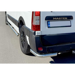 Купить Задние уголки AK003 (2 шт, нерж) для Nissan NV400 2010-2024 гг