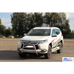 Купить Кенгурятник WT022 (нерж) для Mitsubishi Pajero Sport 2015- гг