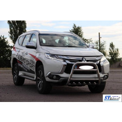 Купить Кенгурятник WT008 (нерж) для Mitsubishi Pajero Sport 2015- гг