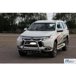 Купить Кенгурятник WT008 (нерж) для Mitsubishi Pajero Sport 2015- гг