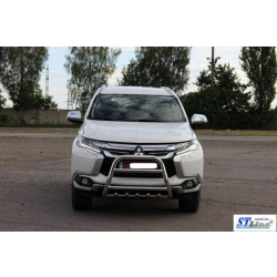 Купить Кенгурятник WT008 (нерж) для Mitsubishi Pajero Sport 2015- гг