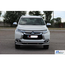 Купить Передняя защита ST016 (нерж) для Mitsubishi Pajero Sport 2015- гг