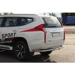 Купить Задняя защита AK005 (нерж) для Mitsubishi Pajero Sport 2015- гг
