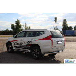 Купить Задняя защита AK005 (нерж) для Mitsubishi Pajero Sport 2015- гг