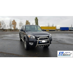 Купить Кенгурятник QT008 (нерж) для Ford Ranger 2007-2011 гг