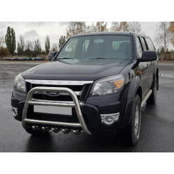 Купить Кенгурятник QT008 (нерж) для Ford Ranger 2007-2011 гг