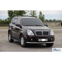 Купить Передняя защита ST008 (нерж) для SsangYong Rexton I 2001-2017 гг