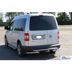 Купить Задняя дуга AK003-2 (2 шт, нерж) для Volkswagen Caddy 2004-2010 гг