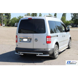 Купить Задняя дуга AK003-2 (2 шт, нерж) для Volkswagen Caddy 2004-2010 гг