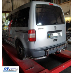 Купить Задняя дуга AK003-3 (2 шт, нерж) для Volkswagen Caddy 2010-2015 гг