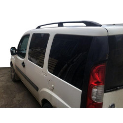 Купити Рейлінги Чорні Максі база, пластикові ніжки для Fiat Doblo I 2005-2010 рр
