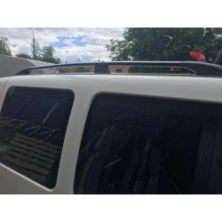 Купити Рейлінги Чорні Максі база, пластикові ніжки для Fiat Doblo I 2005-2010 рр