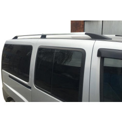 Купити Рейлінги Хром (пласт. ніжки) Максі база, пластикові ніжки для Fiat Doblo I 2005-2010 рр