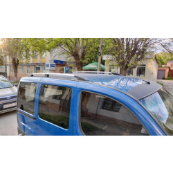 Купити Рейлінги Хром (пласт. ніжки) Максі база, металеві ніжки для Fiat Doblo I 2005-2010 рр