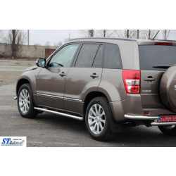 Купить Боковые трубы BB001 (2 шт, нерж) 60 мм для Suzuki Grand Vitara 2005-2017 гг