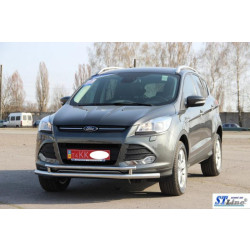 Купить Передняя защита ST014 (нерж.) 51/42 мм для Ford Kuga/Escape 2013-2019 гг