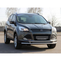 Купить Передняя защита ST014 (нерж.) 60/42 мм для Ford Kuga/Escape 2013-2019 гг